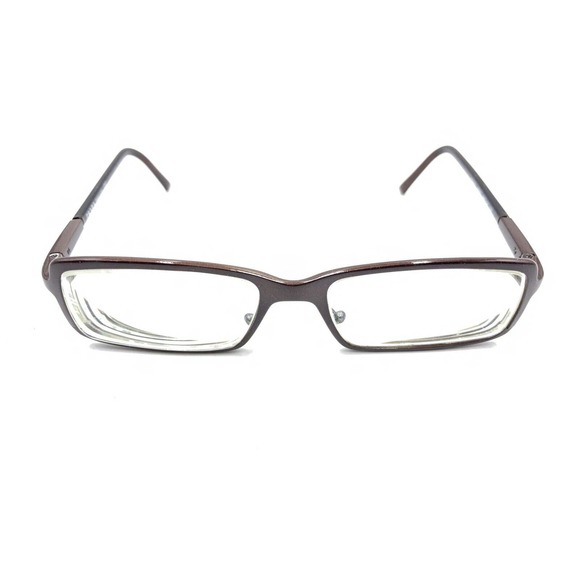 Prada PR59HV 8AE-1O1 Brown Rectangle Eyeglasses Frames 63-17 130 Italy Men Women - Picture 2 of 12